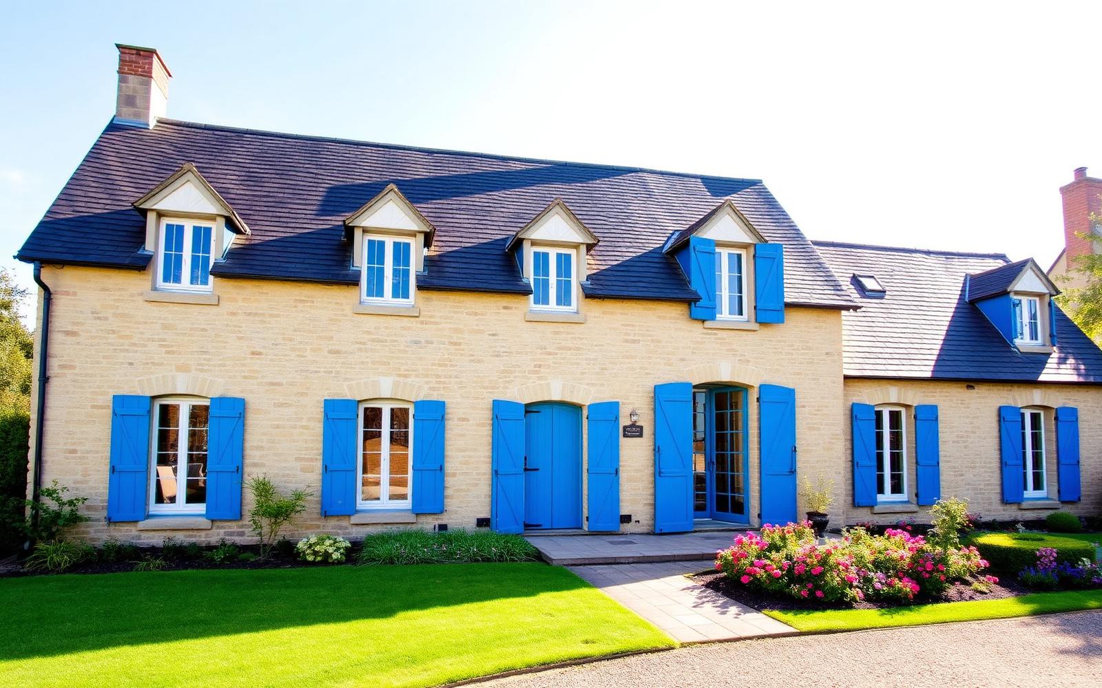 Maison rénovée avec toiture refaite par RB Couverture dans la Manche et le Calvados